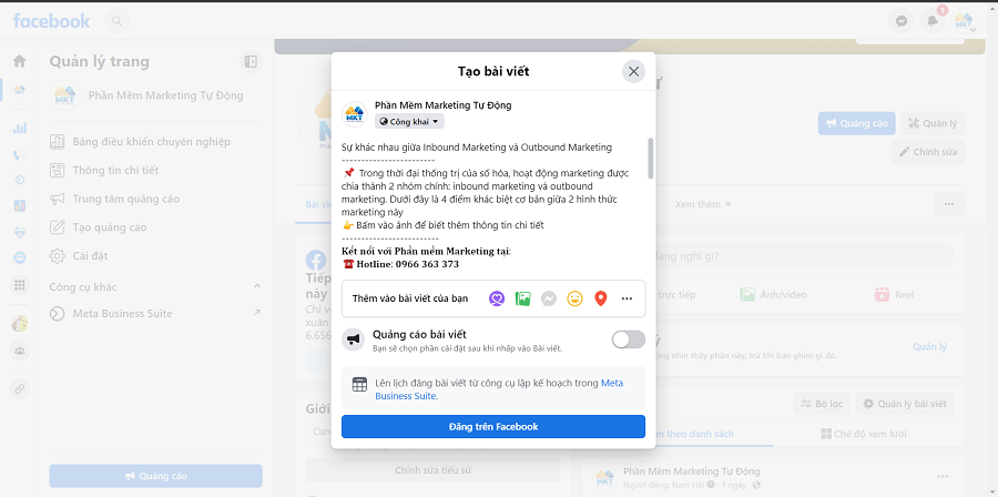Giờ vàng đăng bài trên Facebook