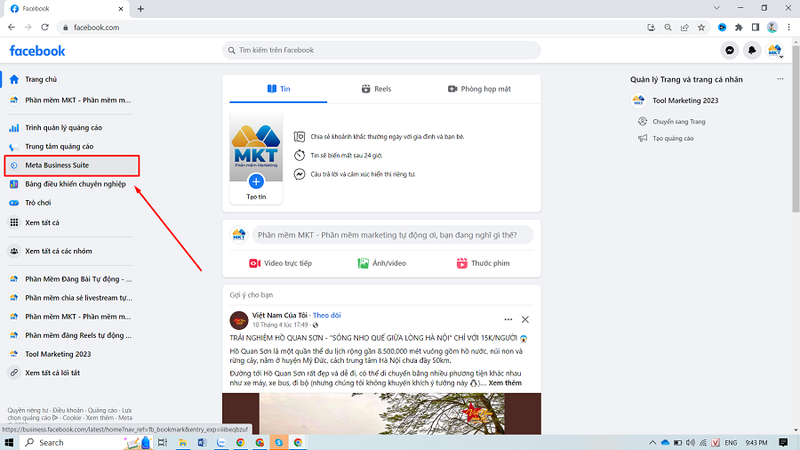 cách đăng reels trên facebook bằng máy tính không bị mờ 