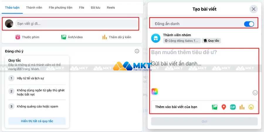 Làm sao để đăng ẩn danh trên group Facebook