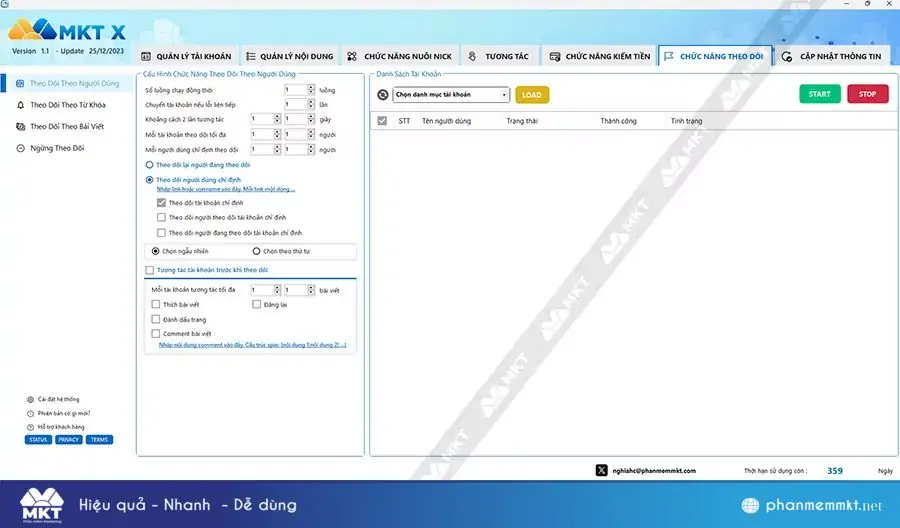 phần mềm mkt twitter