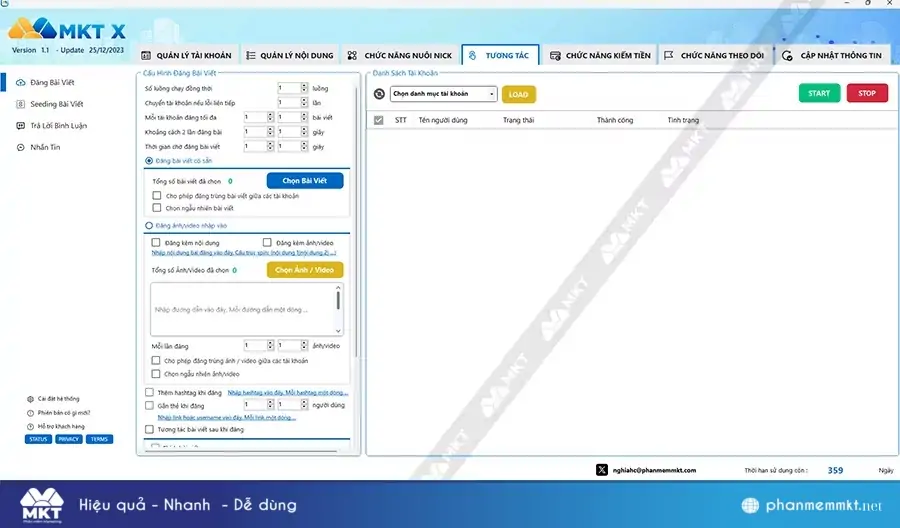 phần mềm mkt twitter