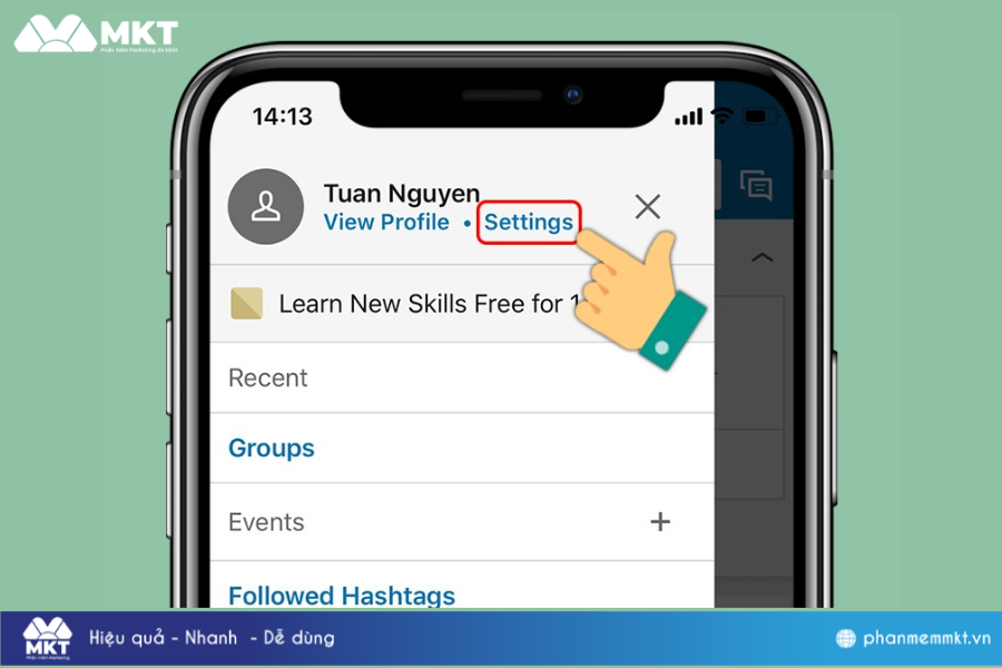 Xóa tài khoản LinkedIn