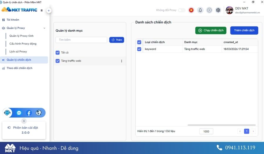 Phần mềm kéo traffic website