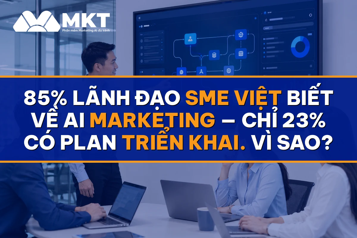 85% Lãnh Đạo SME Việt Biết AI Marketing — Chỉ 23% Triển Khai